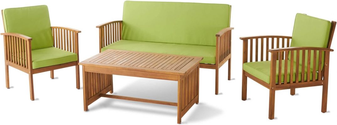 Christopher Knight Home Carlisle Outdoor Acacia Wood Sofa Set