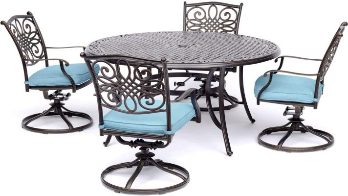 Hanover Traditions 5-Piece Aluminum Outdoor Dining Set