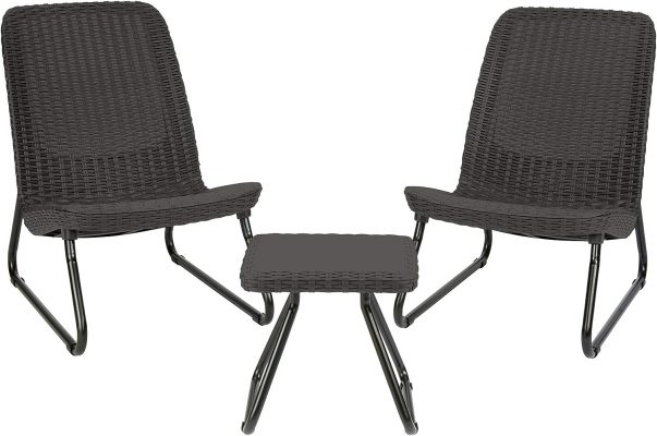 Keter Rio 3-Piece Resin Wicker Patio Set